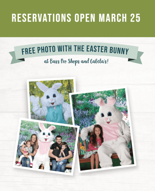 Cabela’s Easter Bunny Photos 2023