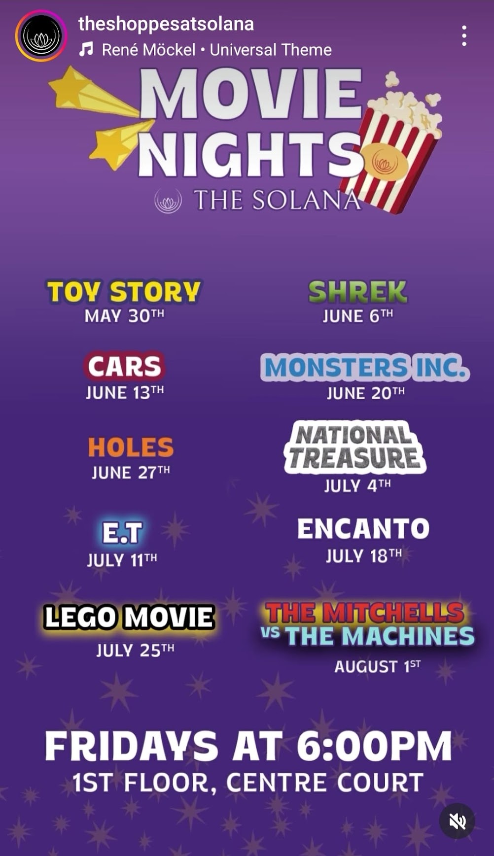 Movie Nights at The Shoppes at Solana - ToDoElPaso.com